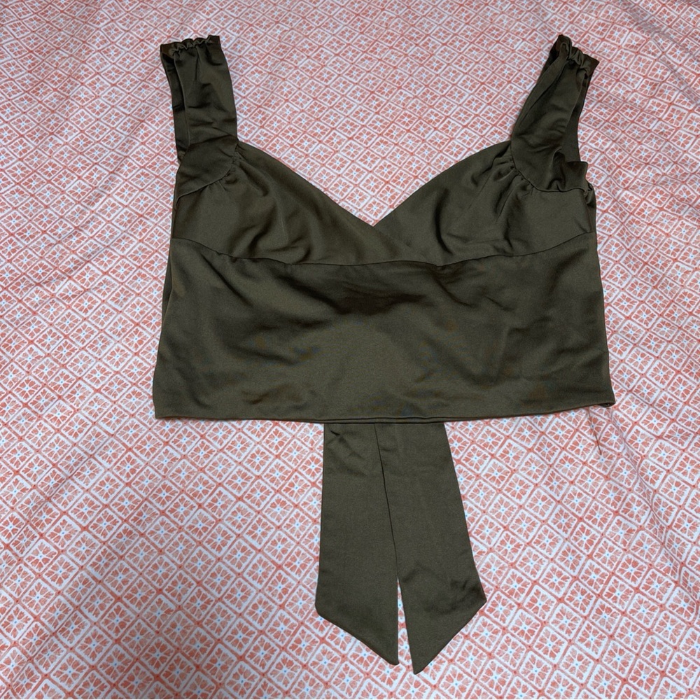 Brown tank tye top